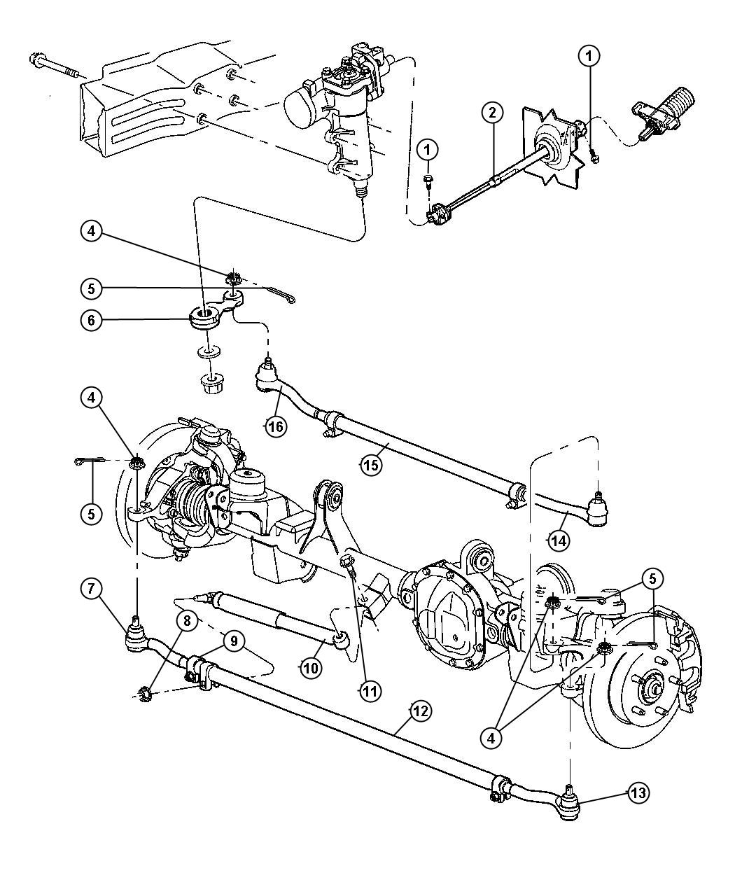 Diagram Steering Linkage,Right Hand Drive. for your 1998 Jeep Cherokee   