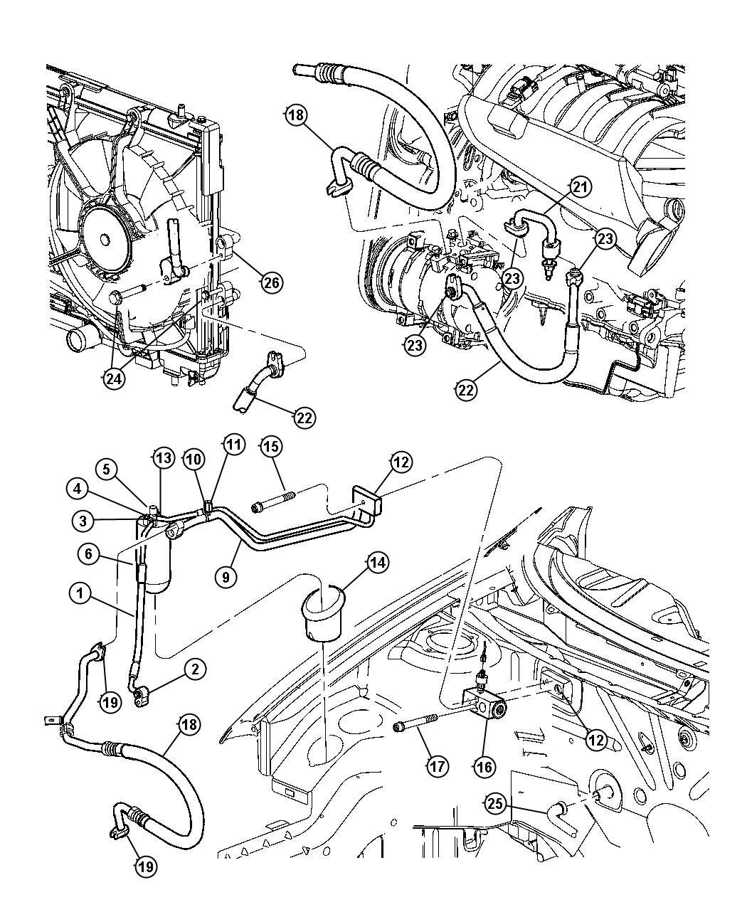 Diagram Plumbing, Air Conditioning. for your Dodge Neon  