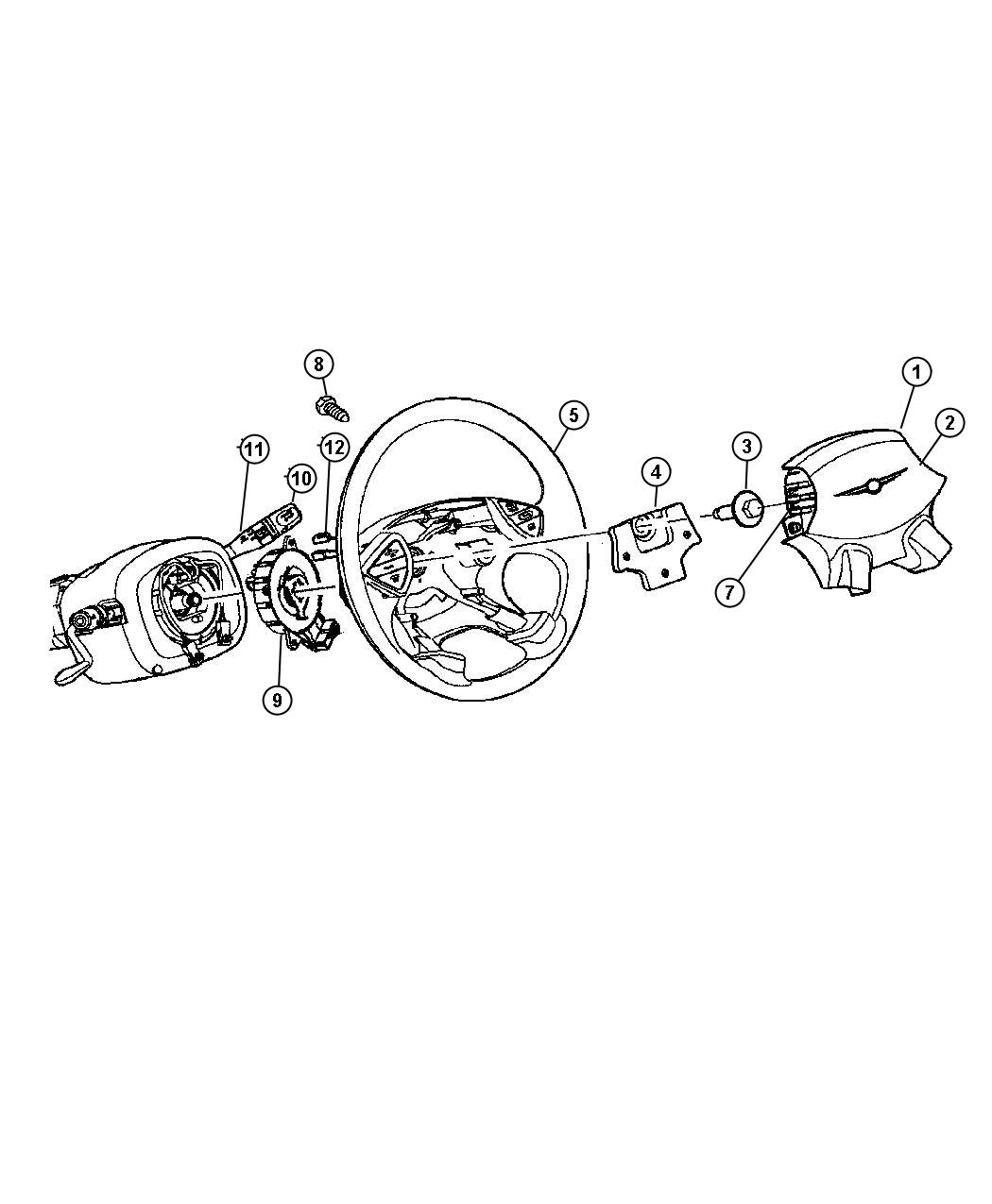 Diagram Steering Wheel. for your 2023 Chrysler 300   