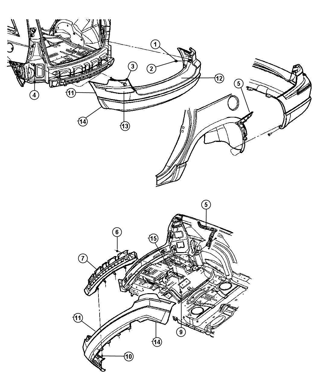 Full size assembly image of Fascia, Rear. (1/1)