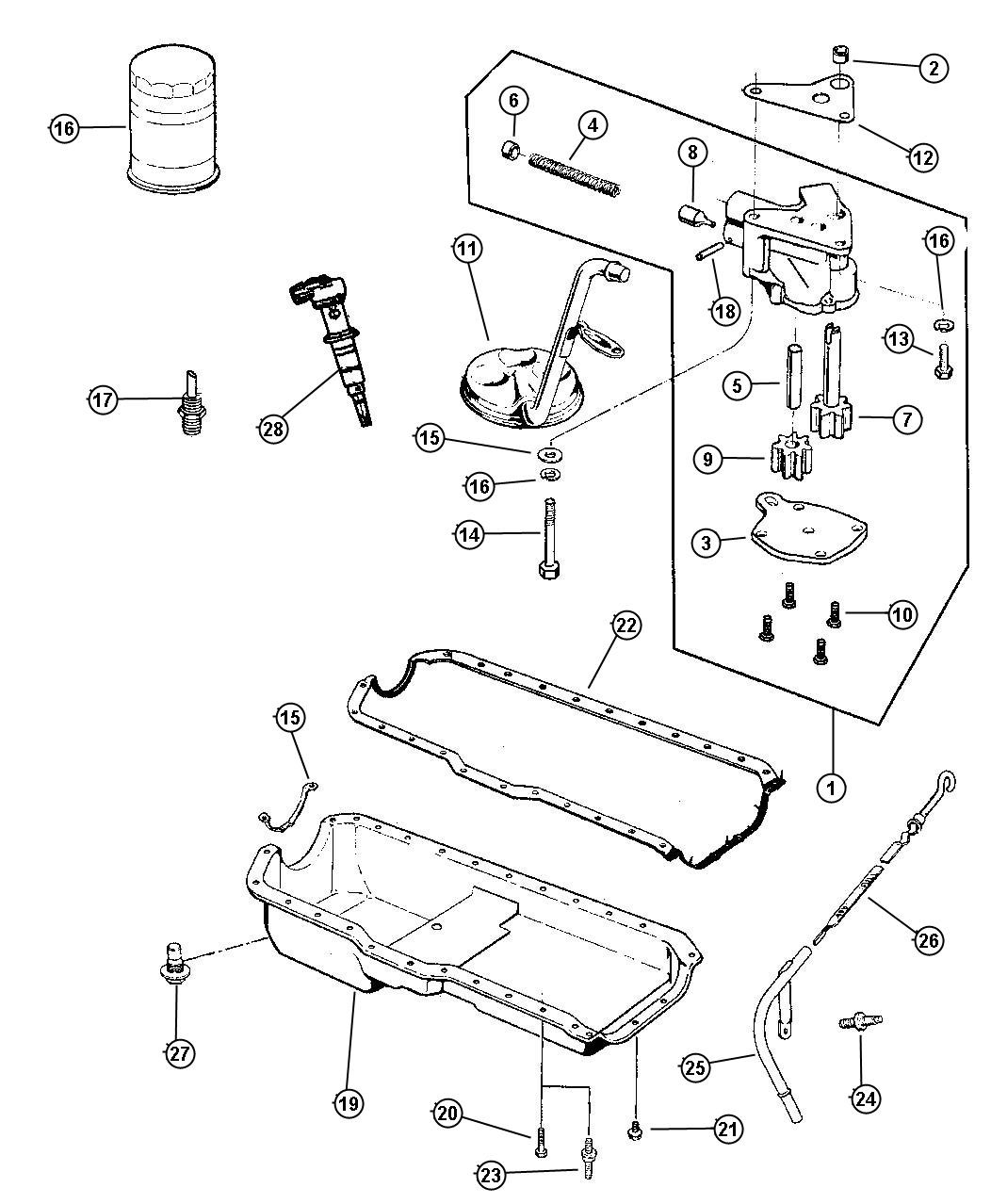 Engine Oiling (ERH). Diagram