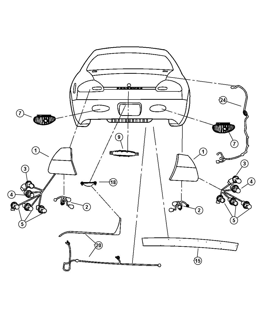 Lamps-Rear. Diagram