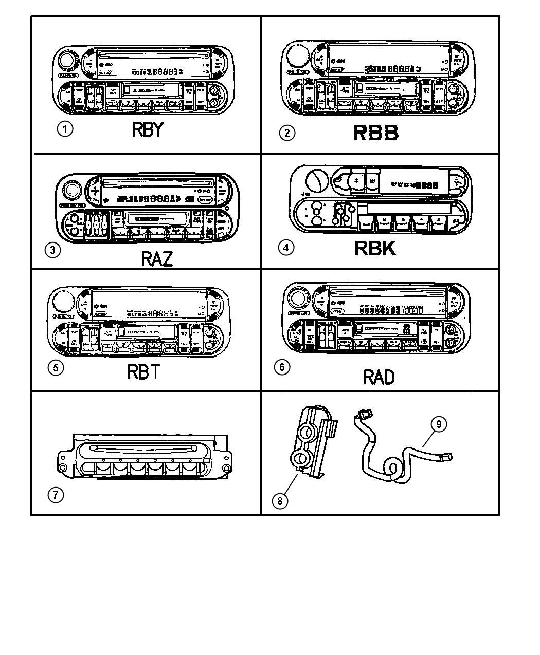 Diagram Radios. for your 2019 Dodge Grand Caravan   