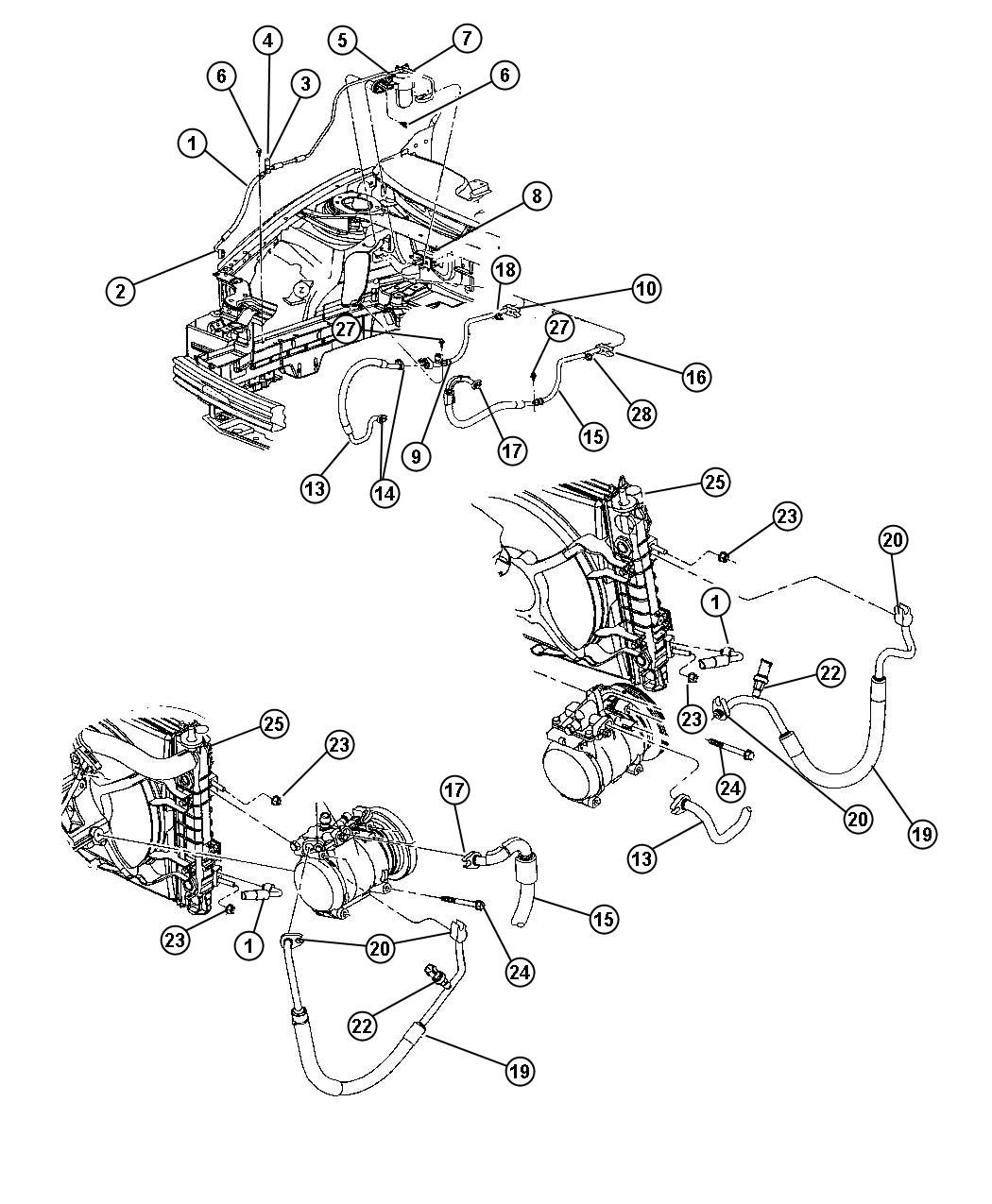 Diagram A/C Plumbing. for your Chrysler 300  