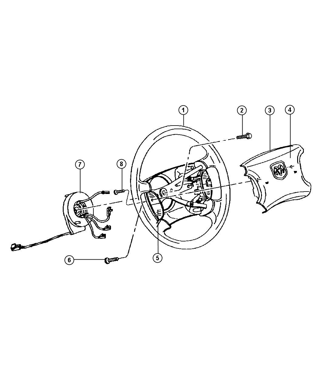 Diagram Wheel,Steering. for your Dodge