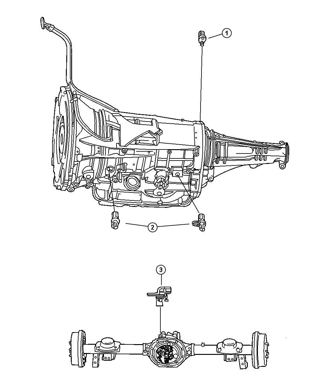 Diagram Sensors Drivetrain. for your Dodge Dakota  