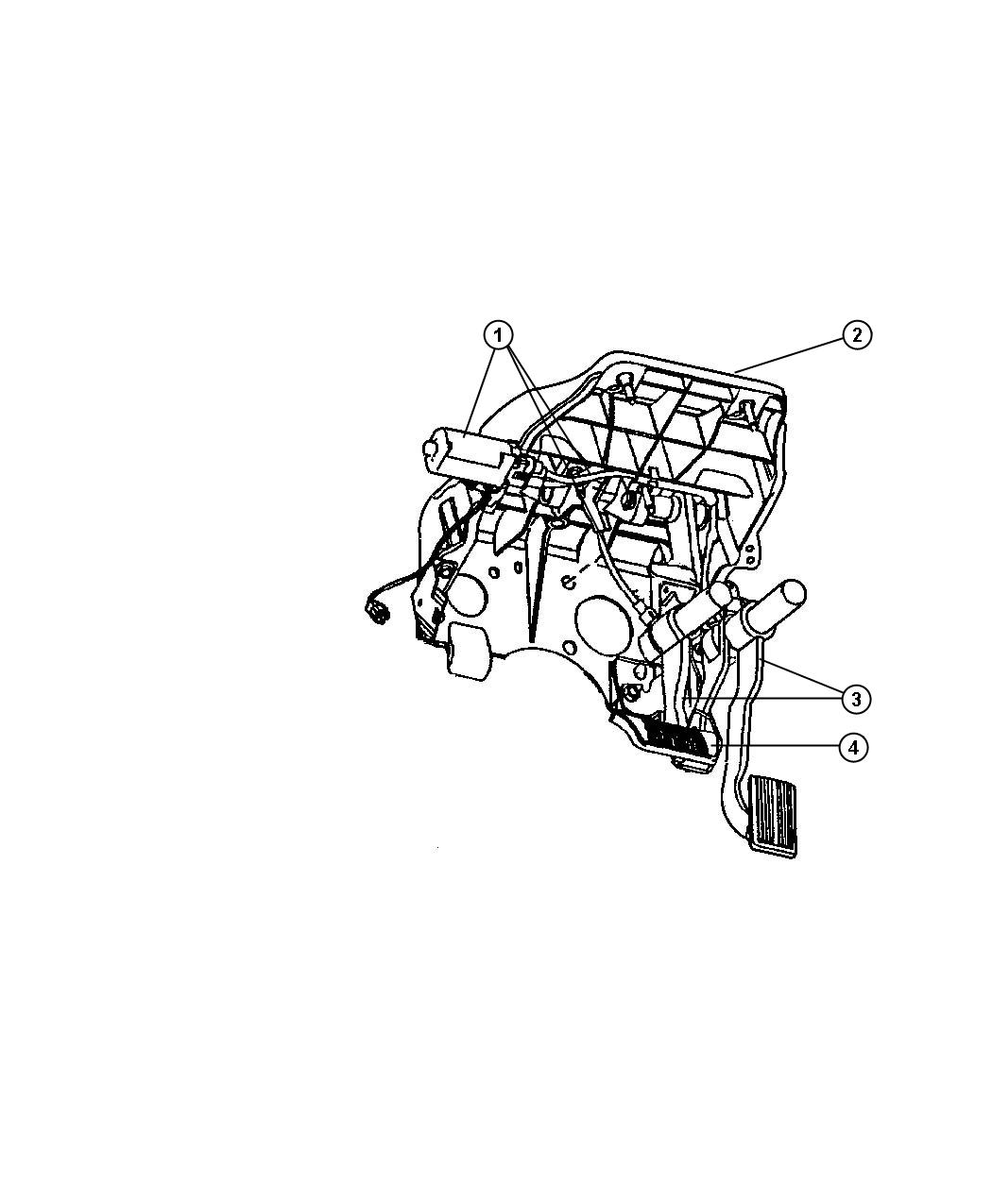 Diagram Pedal Brake,Power Adjustable. for your Dodge Ram 1500  