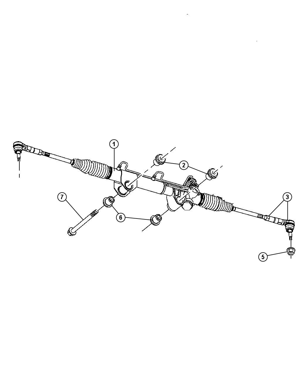 Diagram Gear,Power Steering,Rack and Pinion,DR 1,2,3,6. for your Dodge Ram 1500  