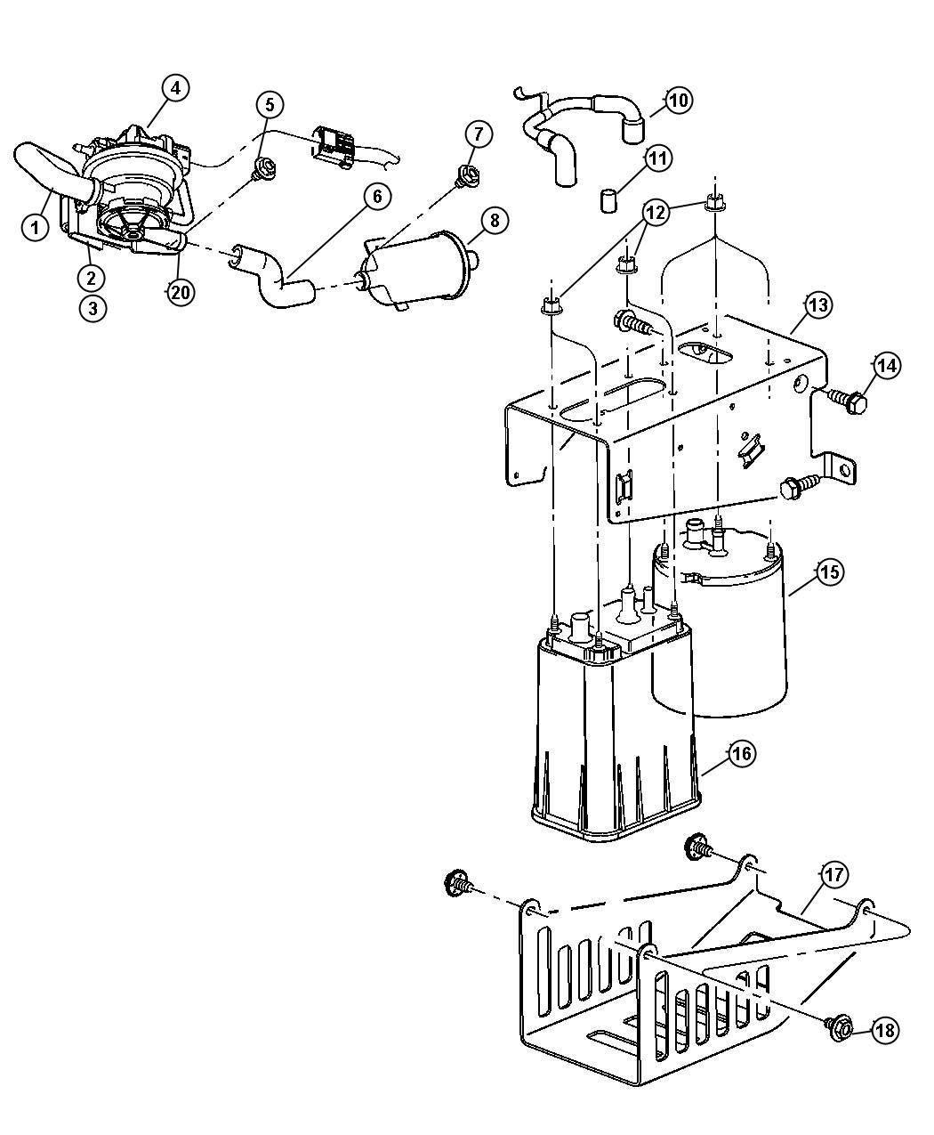 Diagram Leak Detection Pump,. for your Dodge