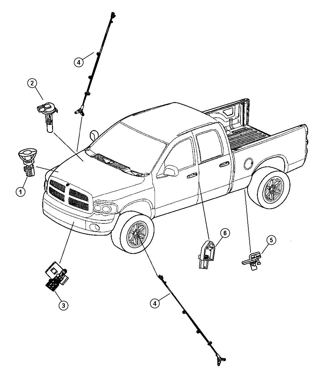 Diagram Sensors, Body. for your Dodge