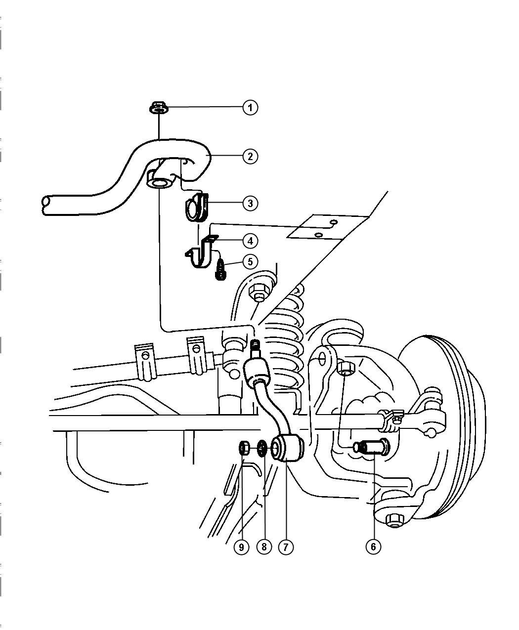 Diagram Bar,Front Stabilizer Bar. for your Jeep