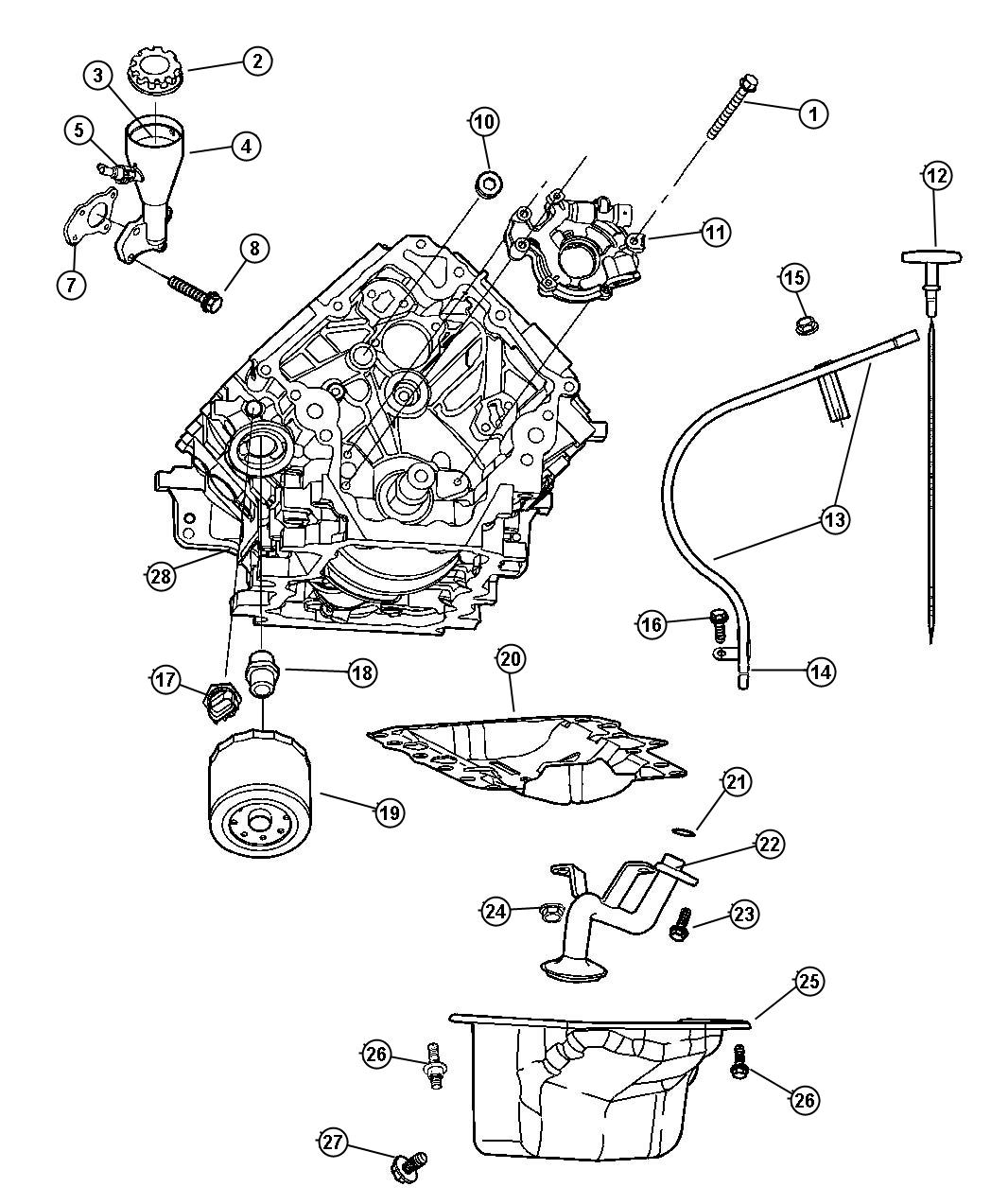 Engine Oiling, 3.7L [Engine - 3.7L V6]. Diagram