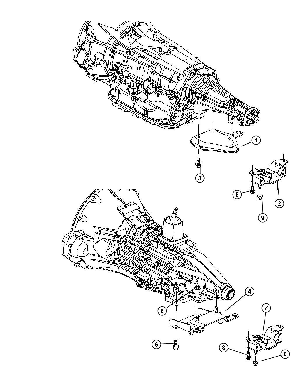 Engine Mounting Rear, 3.7L [Engine - 3.7L V6]. Diagram