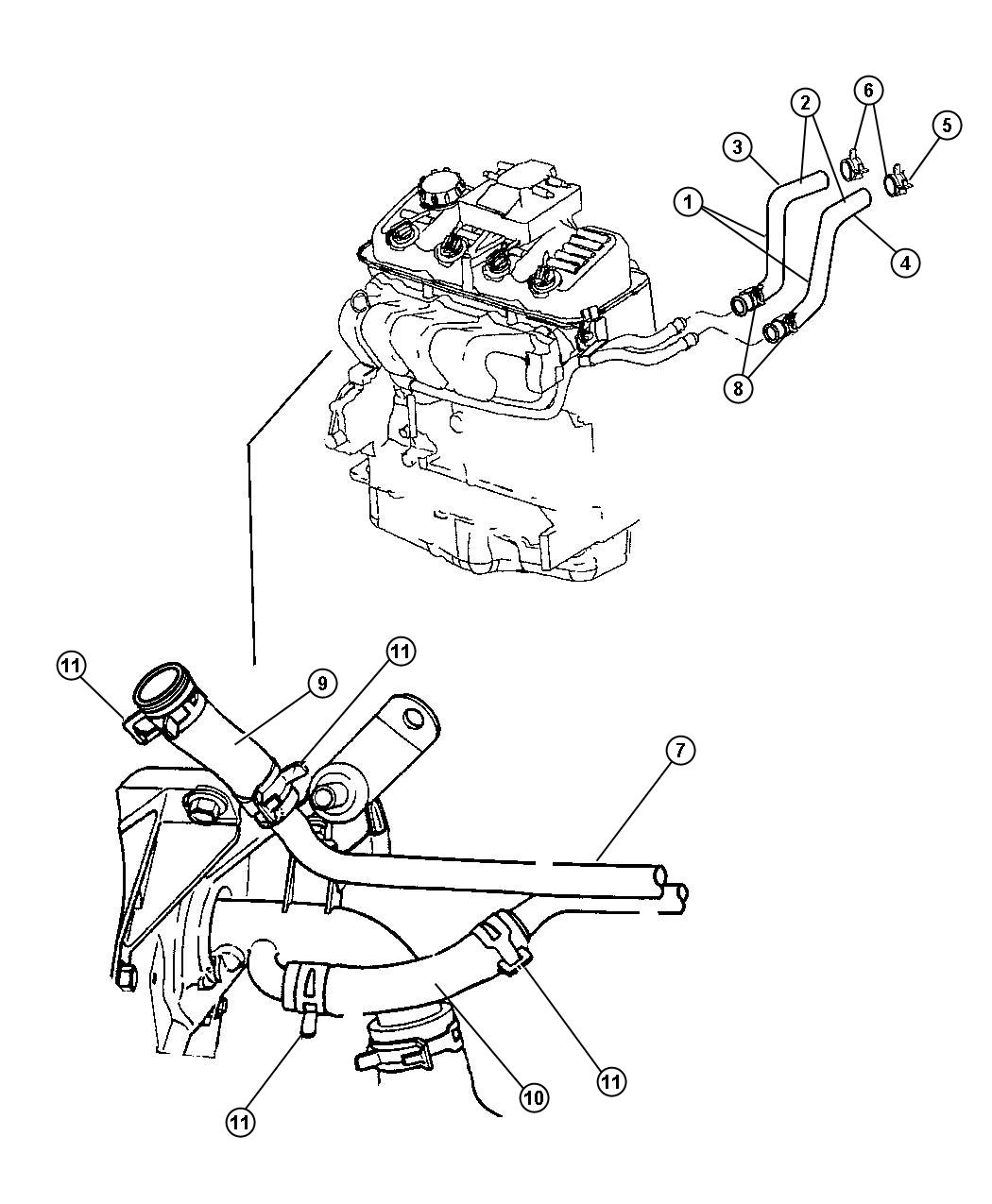 Diagram Plumbing, Heater. for your 2019 Dodge Charger   