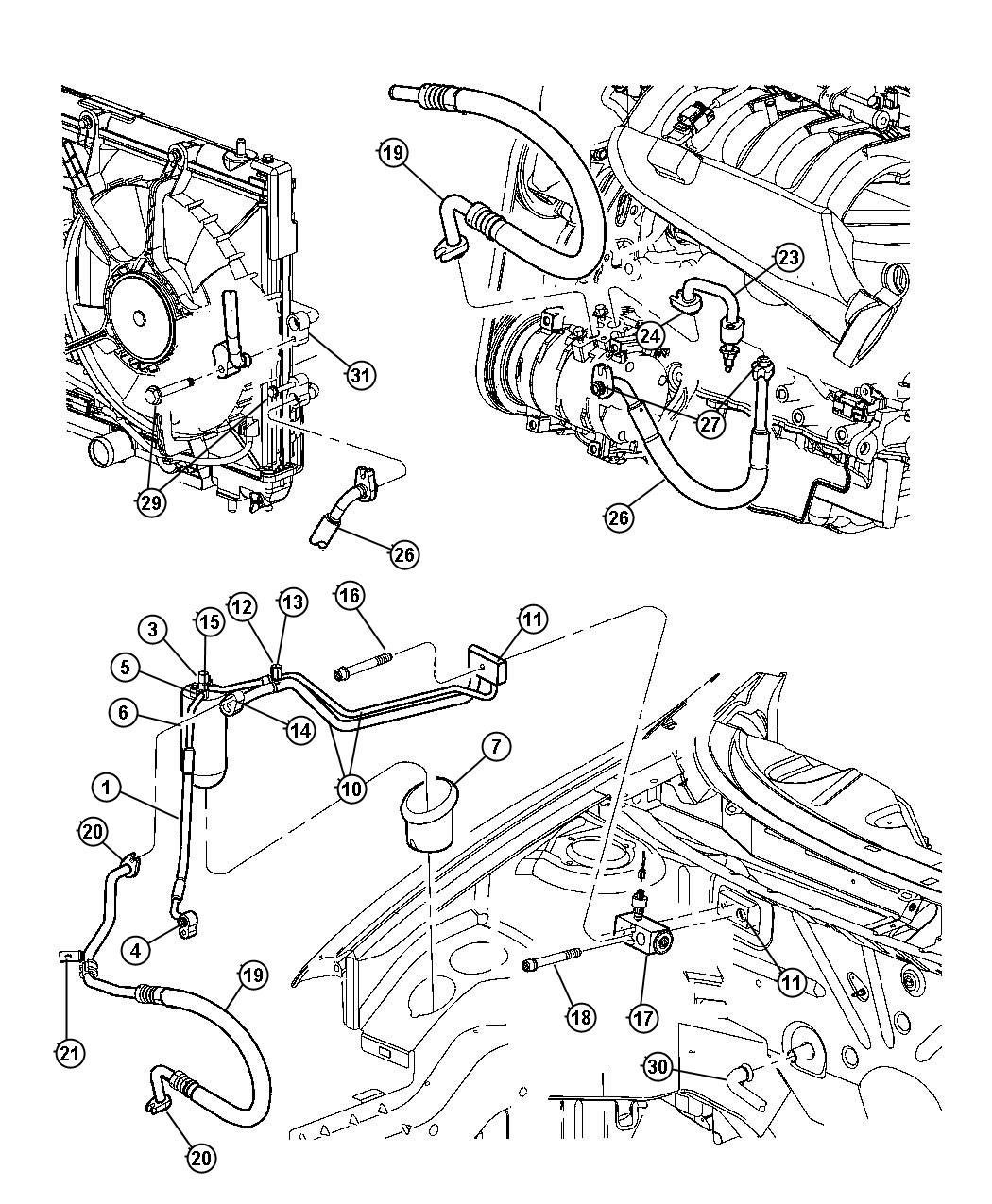 Diagram Plumbing, Air Conditioning. for your Dodge Neon  