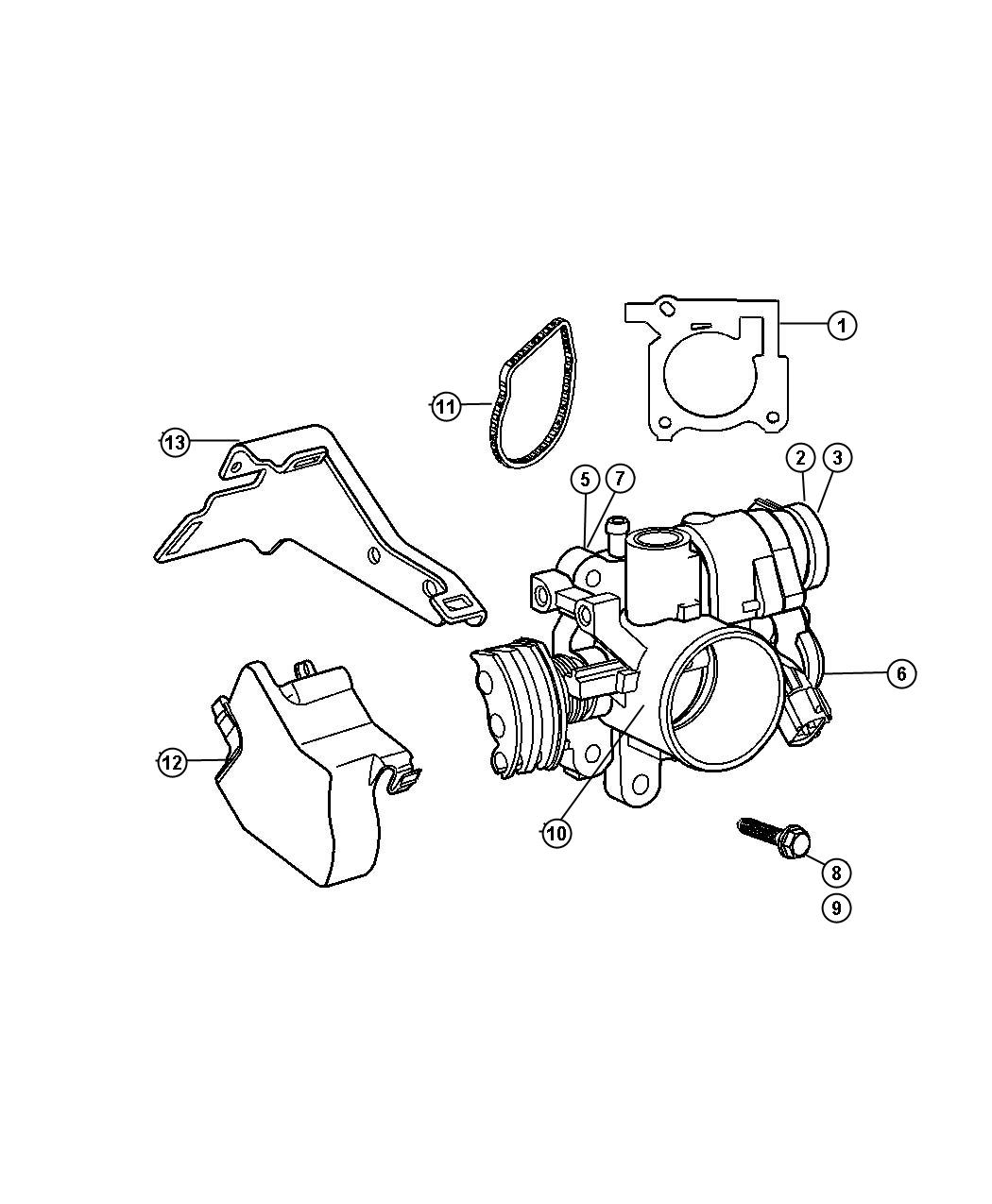 Diagram Throttle Body. for your 2004 Dodge Neon   