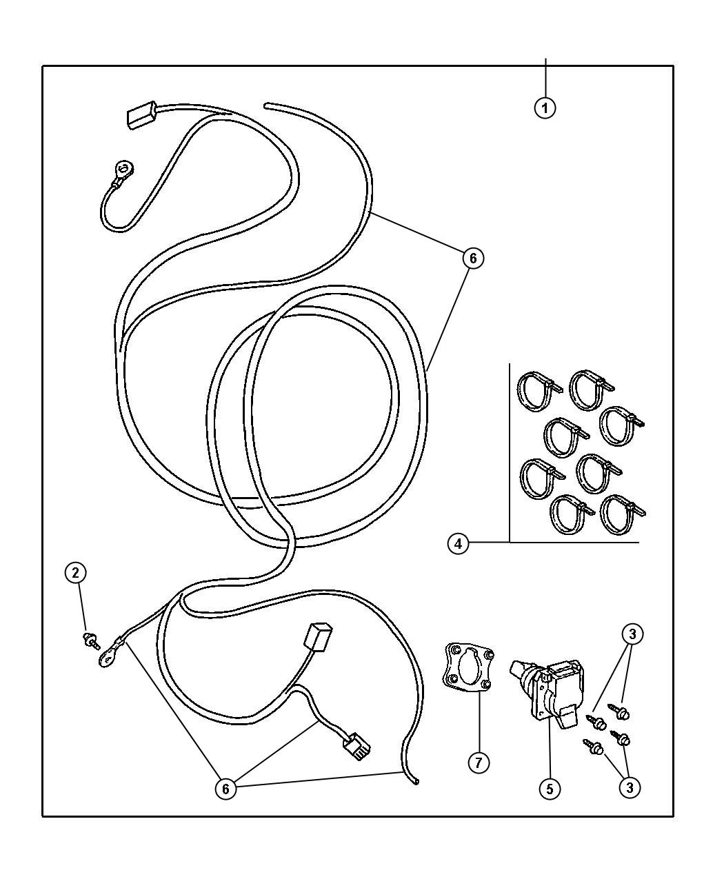 Diagram Wiring Package - Trailer Tow. for your Dodge Ram 1500  