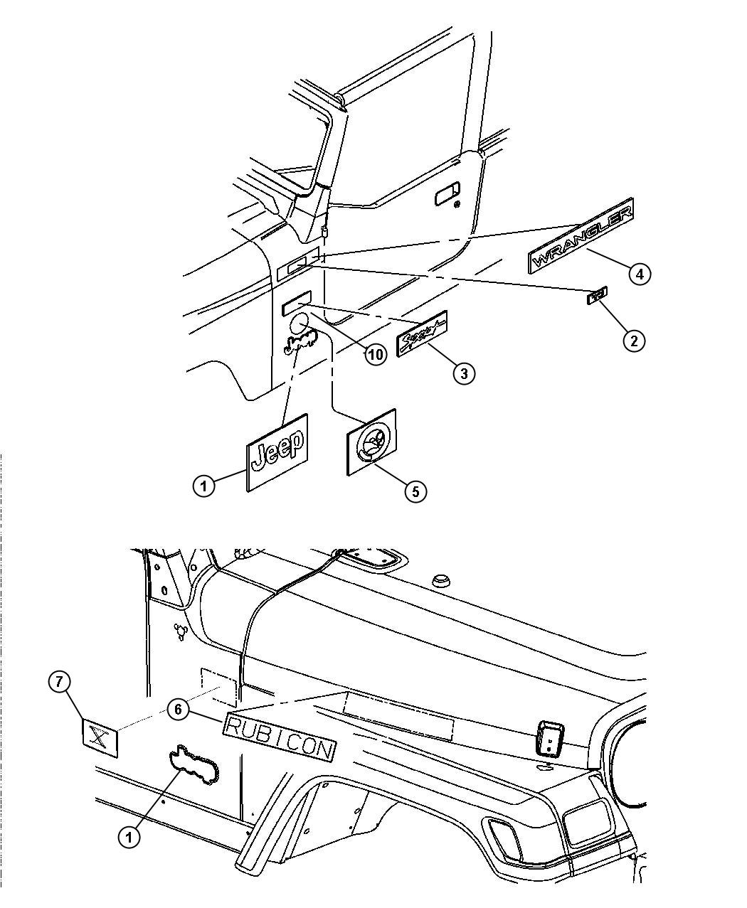 Diagram Decals. for your 2000 Chrysler 300  M 