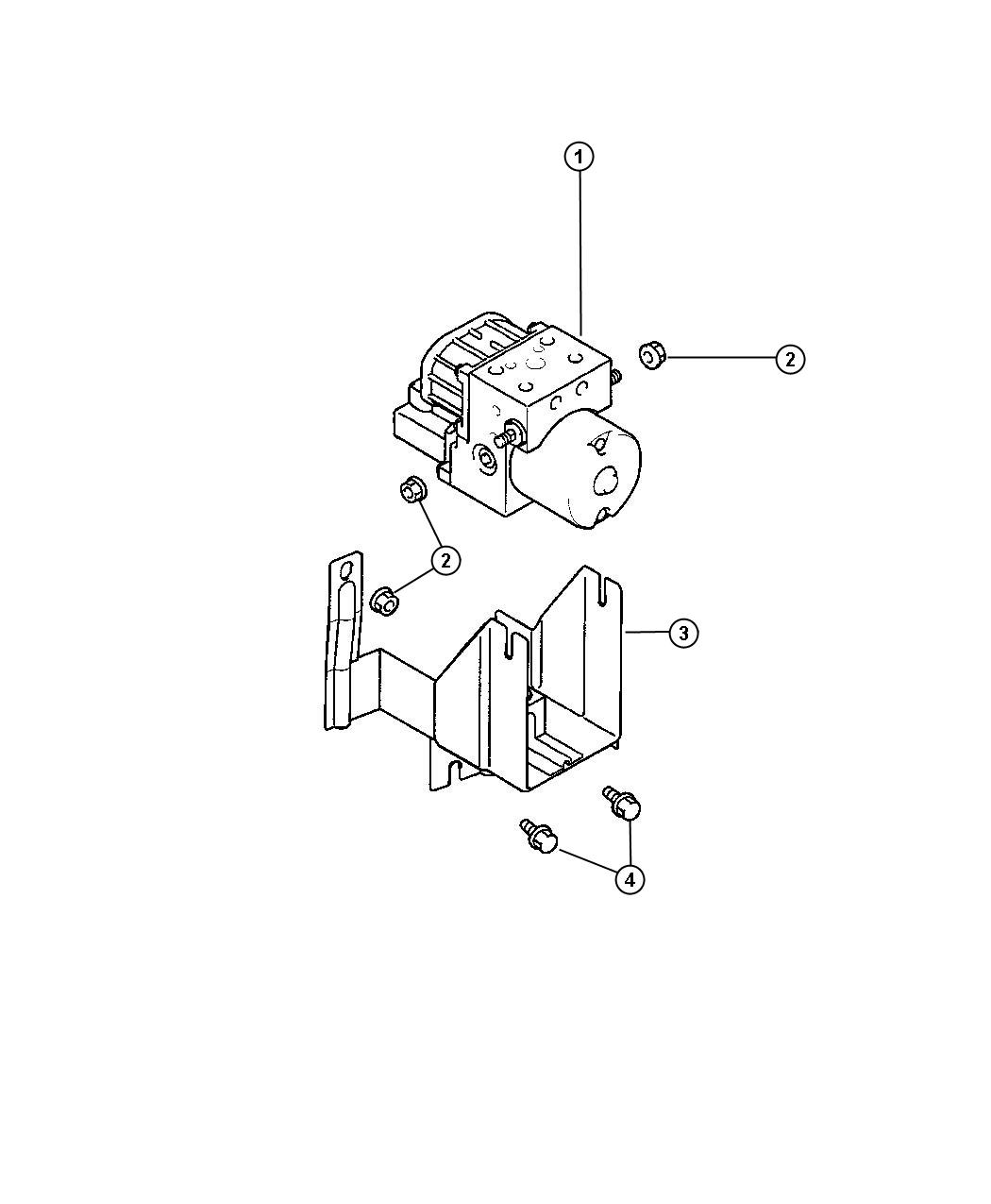 Diagram Hydraulic Unit. for your Chrysler 300 M 