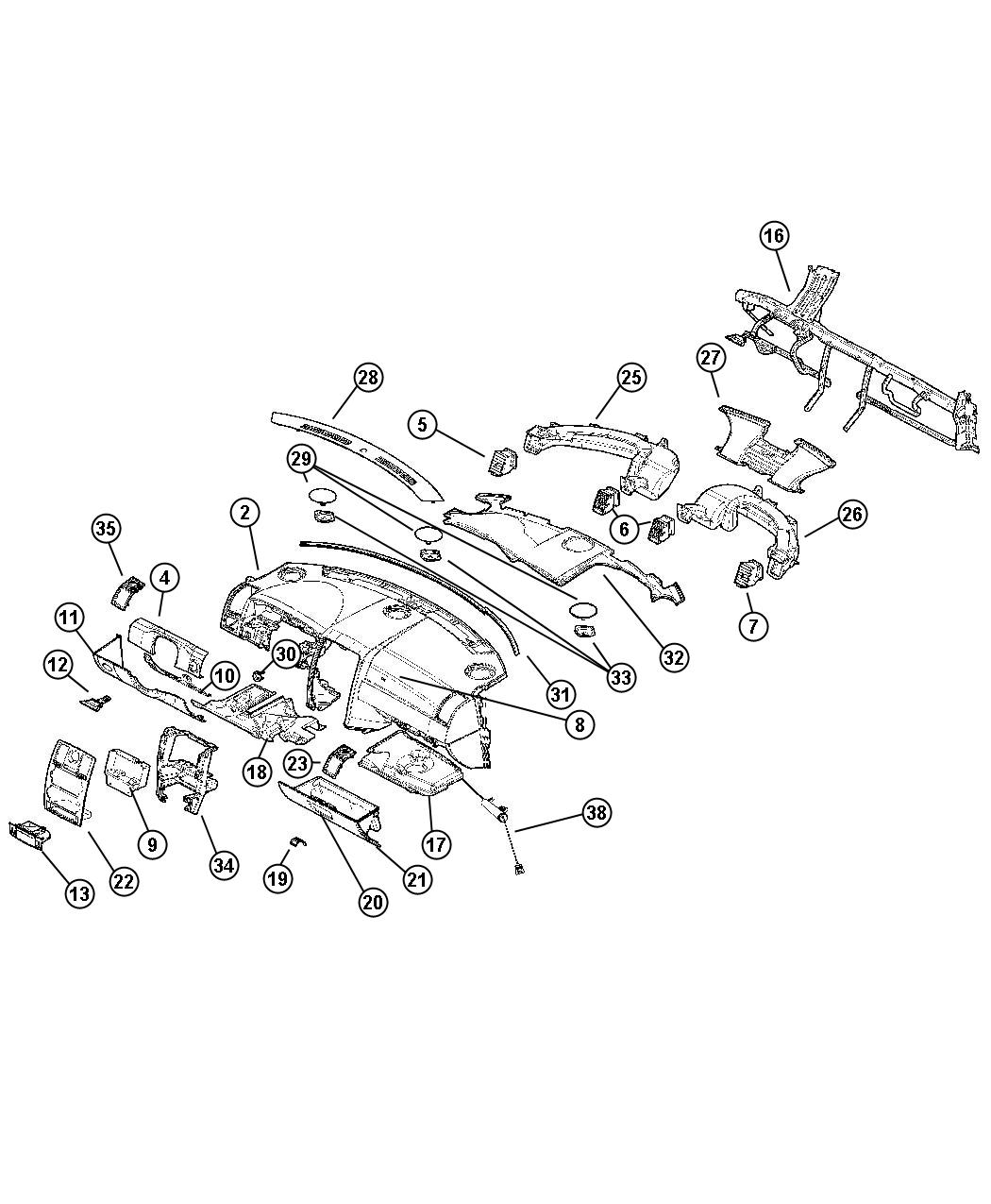 Instrument Panel. Diagram