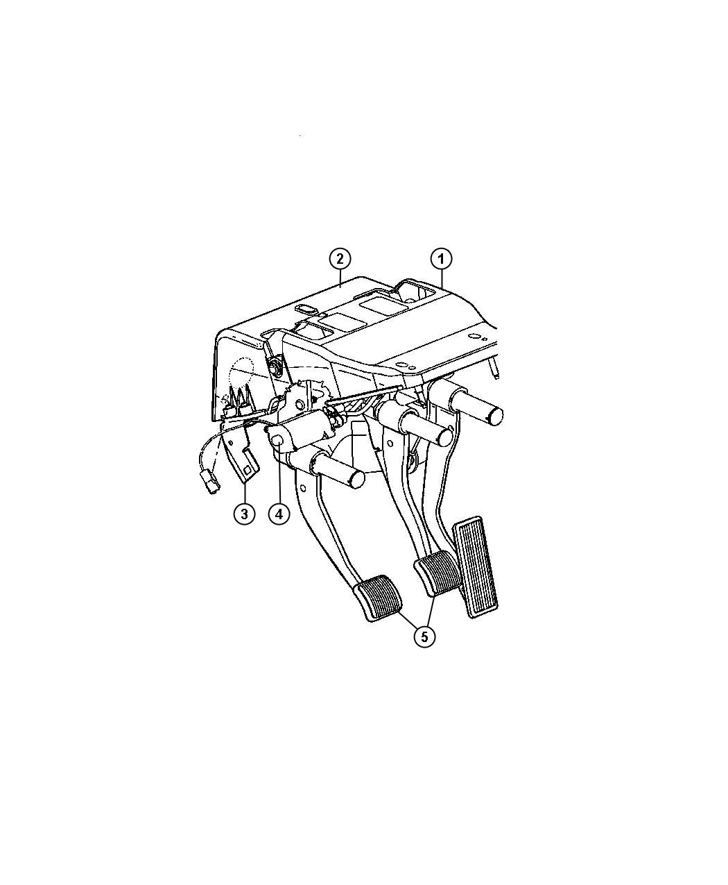 Diagram Pedal,Clutch,Adjustable. for your Dodge Ram 1500  