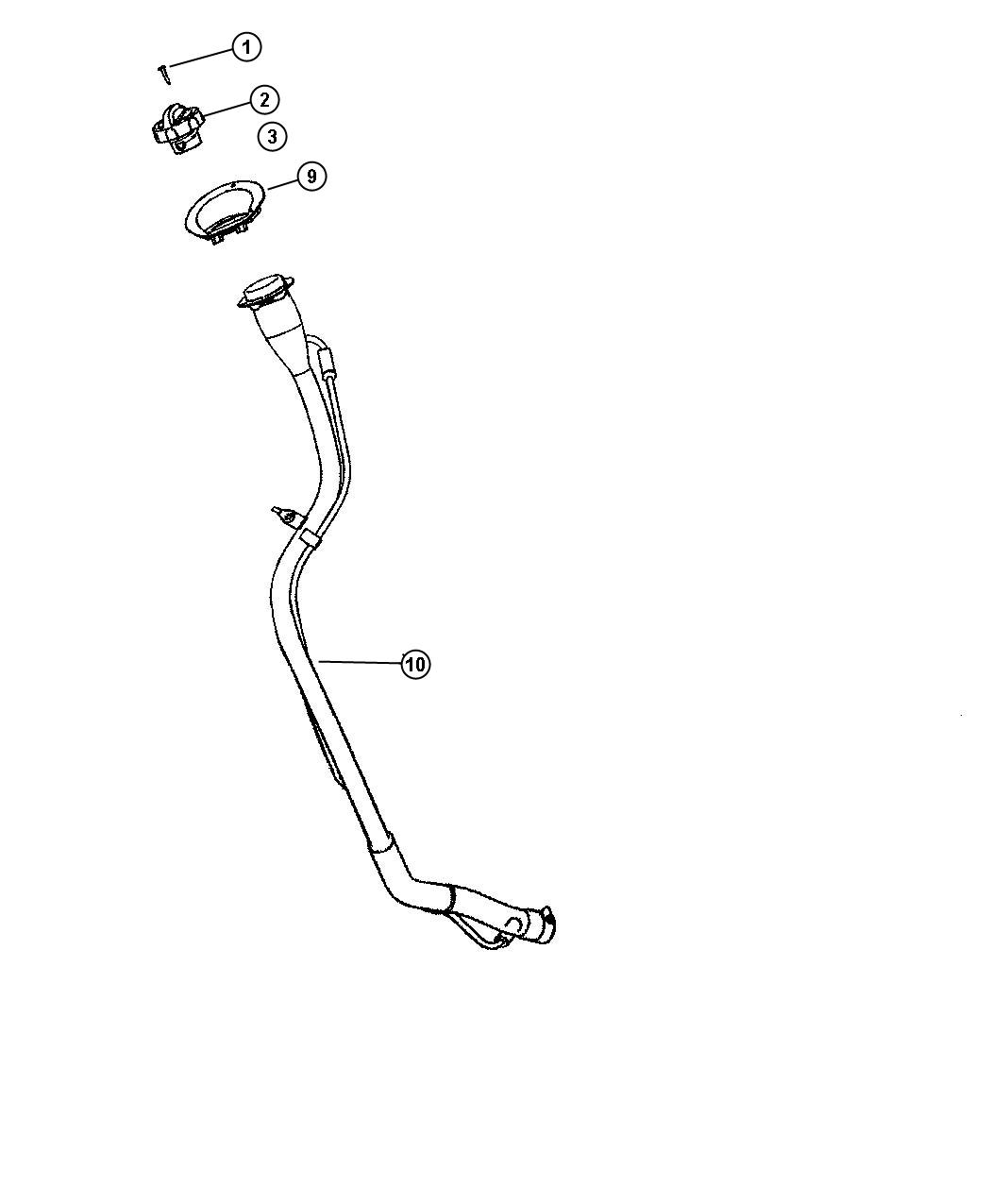 Fuel Filler Tube. Diagram