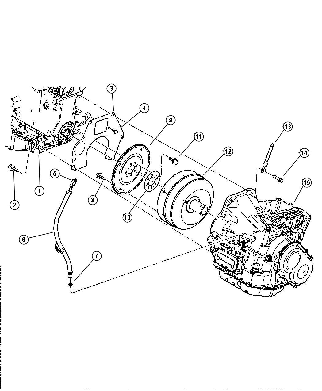 Diagram Transaxle Mounting and Related Parts. for your 2012 Chrysler 200   