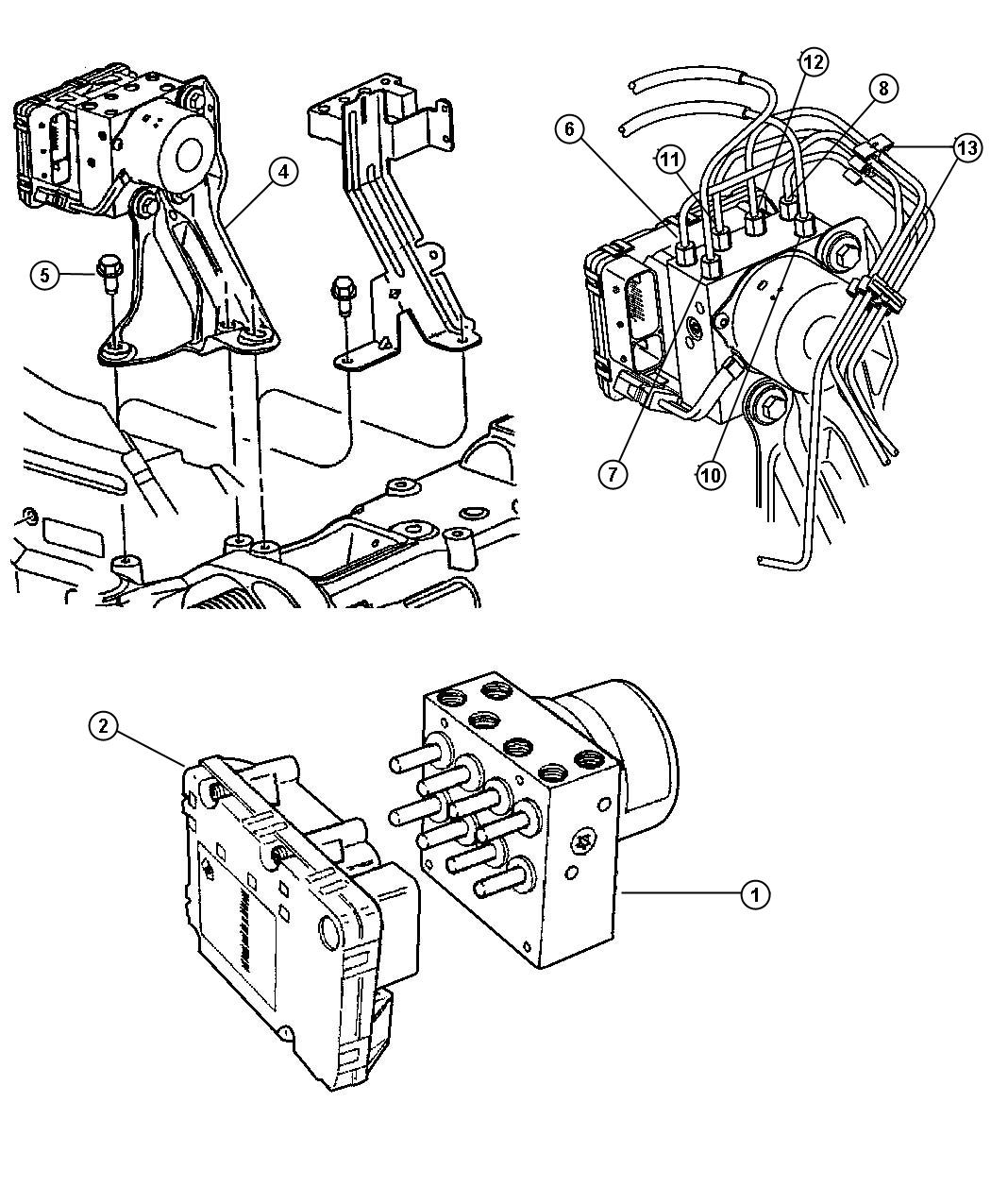 Diagram Anti Lock , Brake Control. for your Chrysler Town & Country  