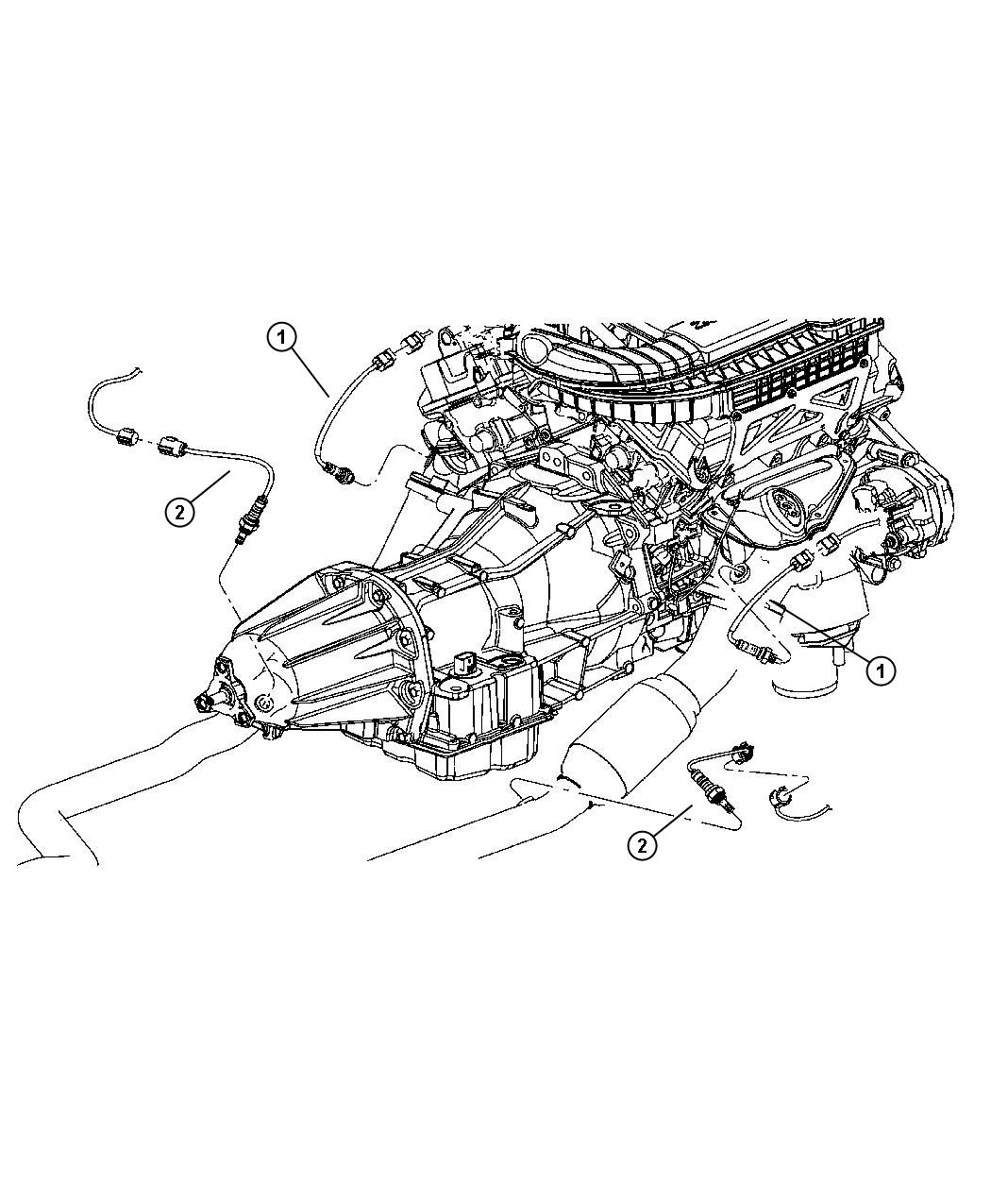 Diagram Sensors, Oxygen. for your Chrysler