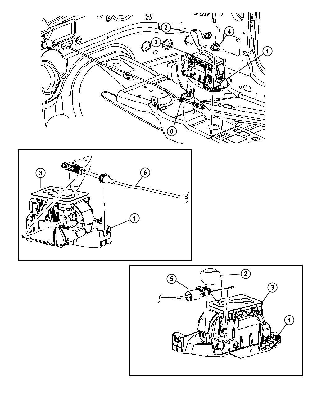 Diagram Gearshift Control. for your 1999 Chrysler 300 M  