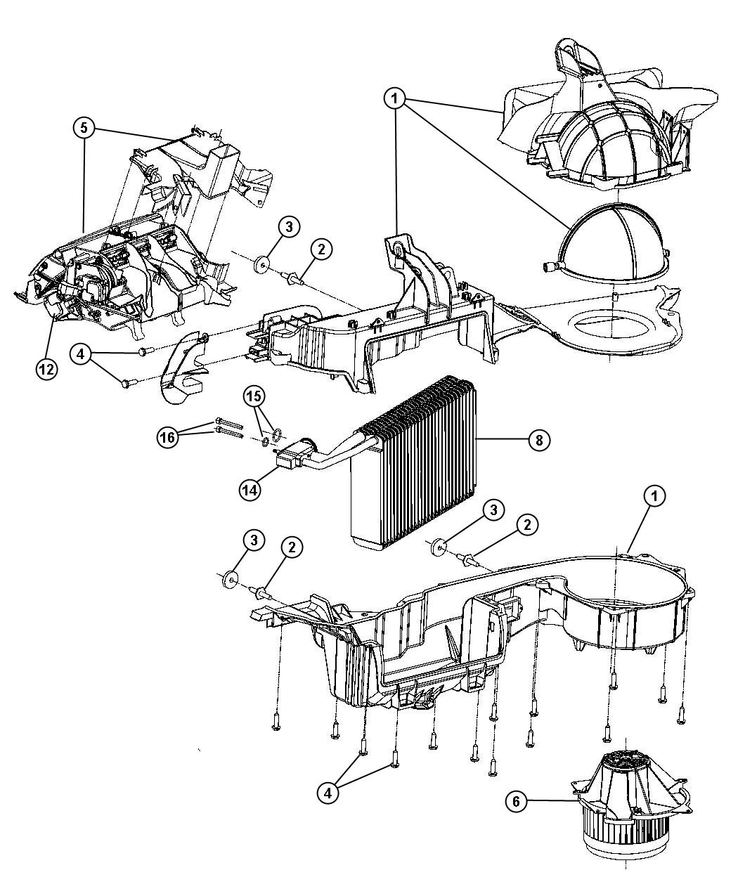 Diagram ATC Unit [Air Cond ATC w/Dual Zone Control]. for your Chrysler 300  M