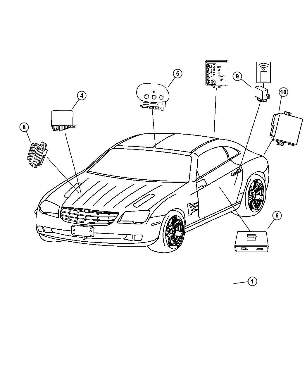 Diagram Modules. for your 2005 Chrysler Crossfire   