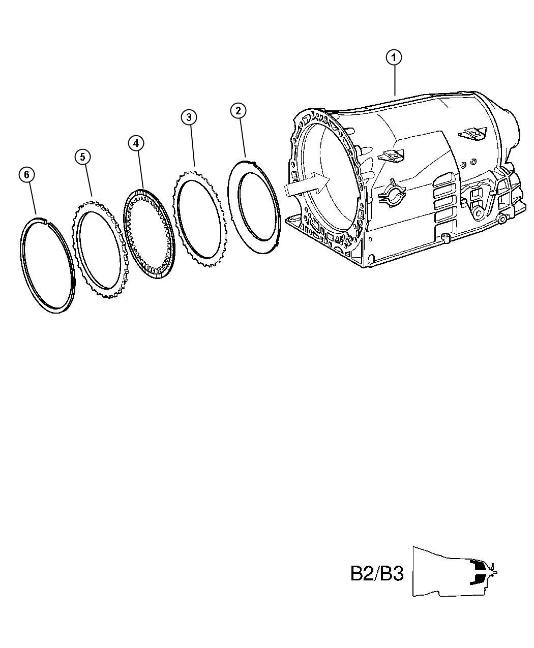 Diagram Multiple Disc Brake - [[B2 and B3]]. for your Chrysler