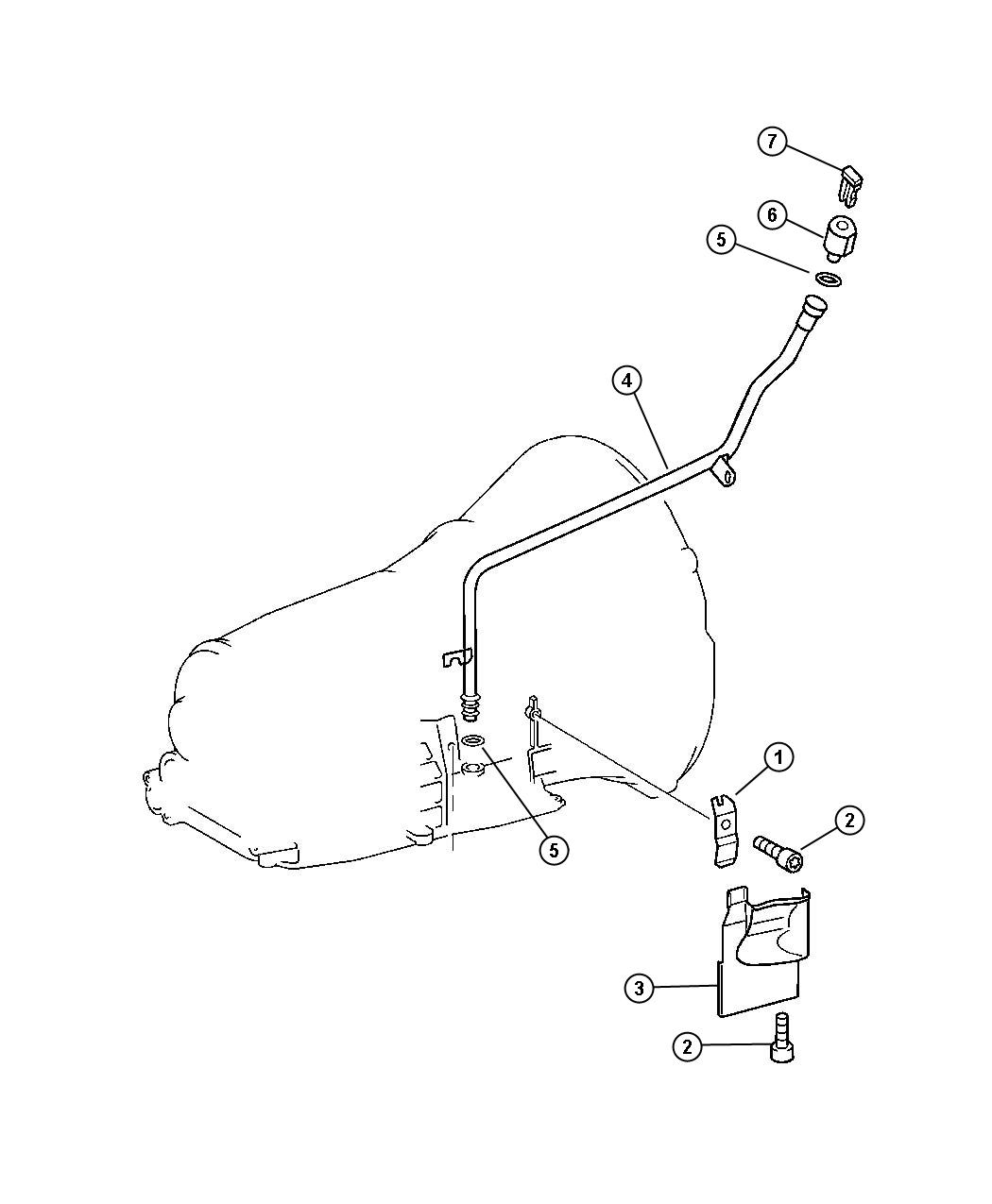 Diagram Oil Filler Tube. for your Chrysler Crossfire  