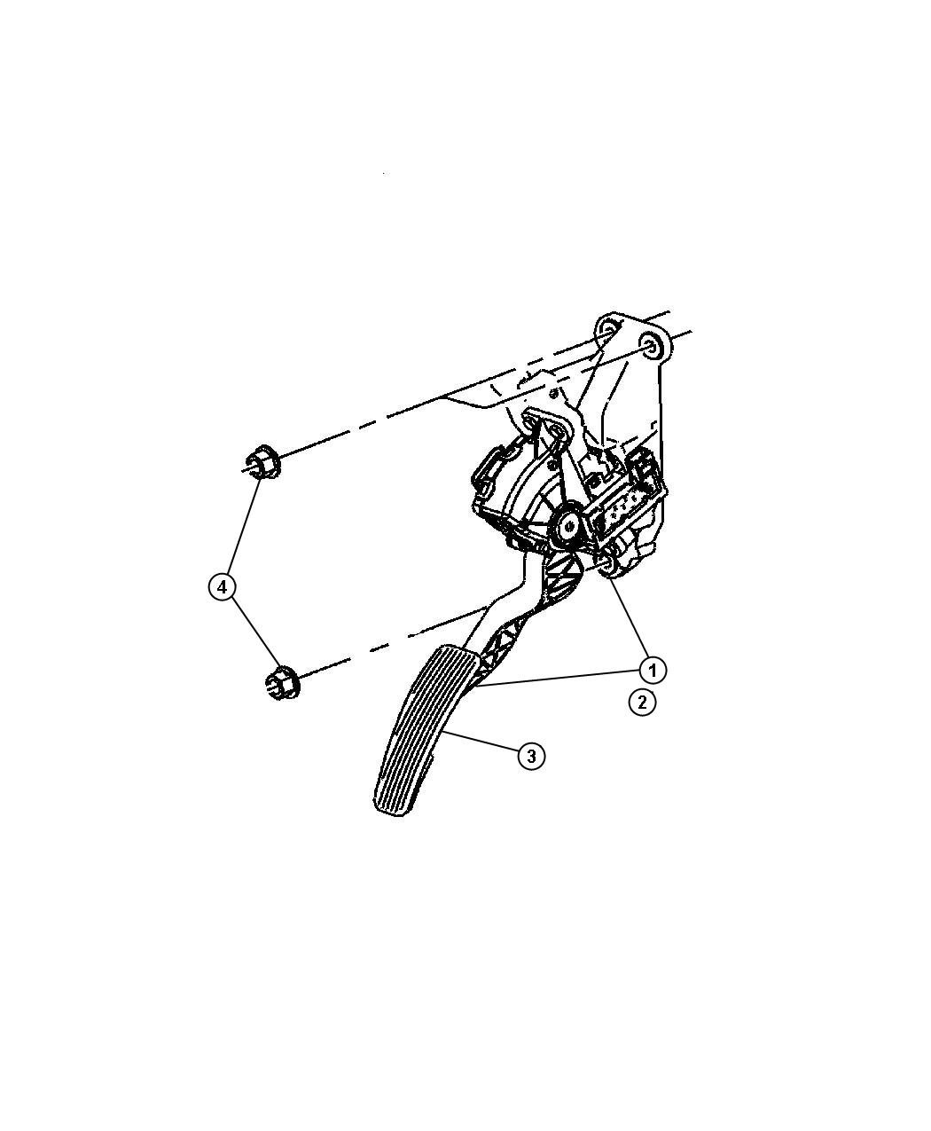 Full size assembly image of Accelerator Pedal. (1/1)