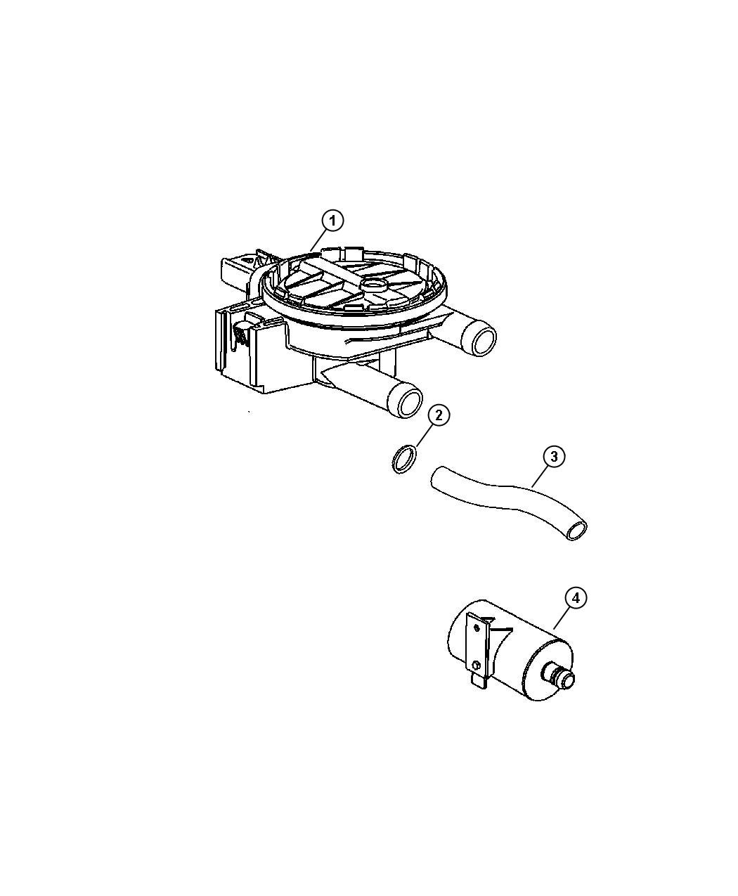 Diagram Leak Detection Pump, All Engines. for your Dodge Dakota  