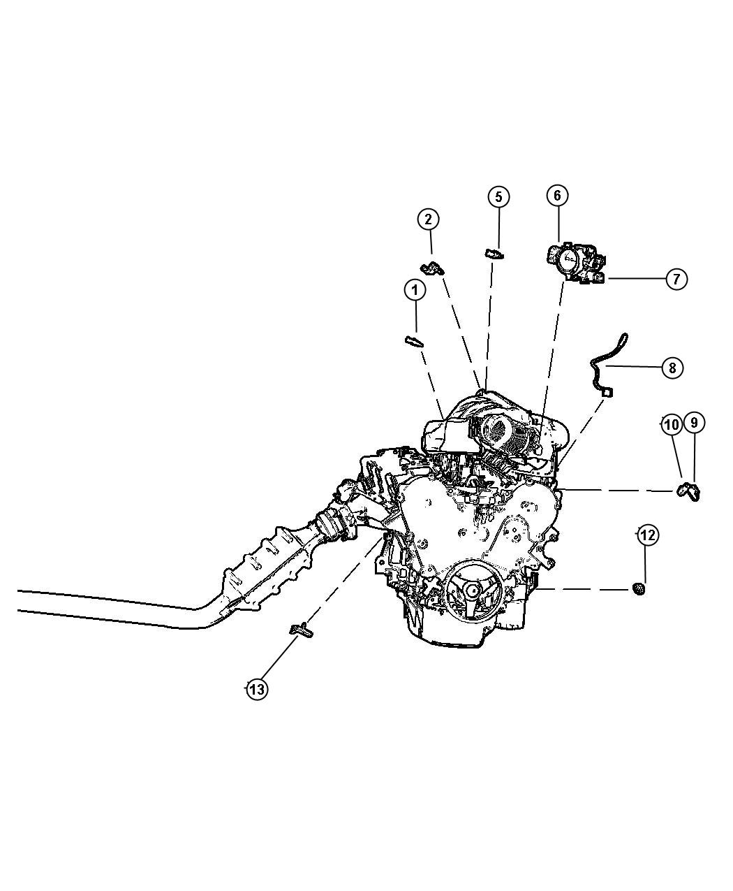 Diagram Sensors, Engine. for your 2024 Jeep Compass  High Altitude 