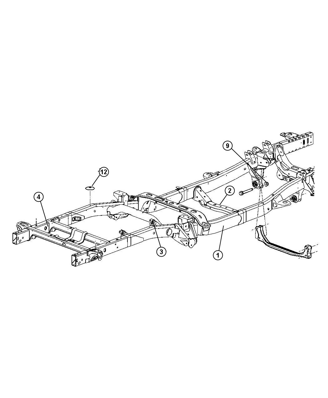 Diagram Frame. for your Dodge Ram 3500  