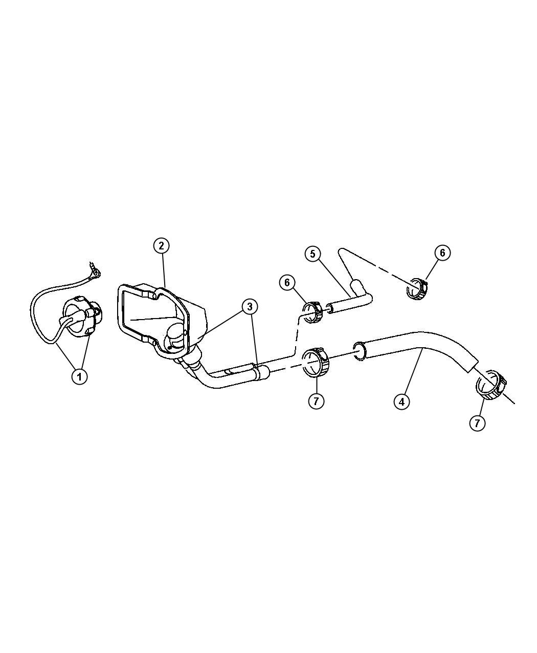 Fuel Filler Tube, 5.7 [Engine - 5.7L SMPI V8] 5.9L [Engines - All 5.9L and 6.7L Diesels]. Diagram