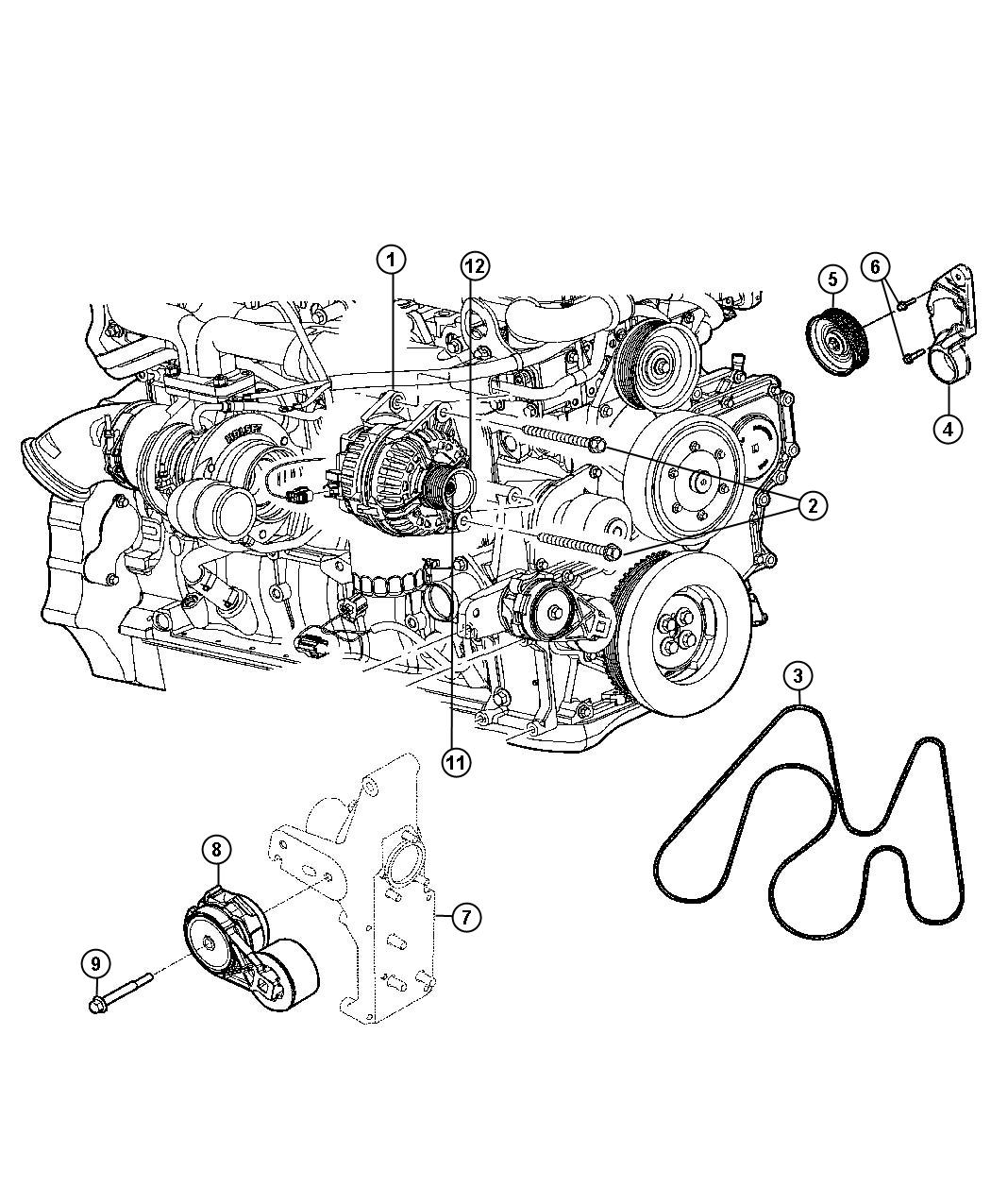 Diagram Alternator [[5.9L Engines - All 5.9L and 6.7L Diesels]]. for your 2005 Dodge Ram 2500   