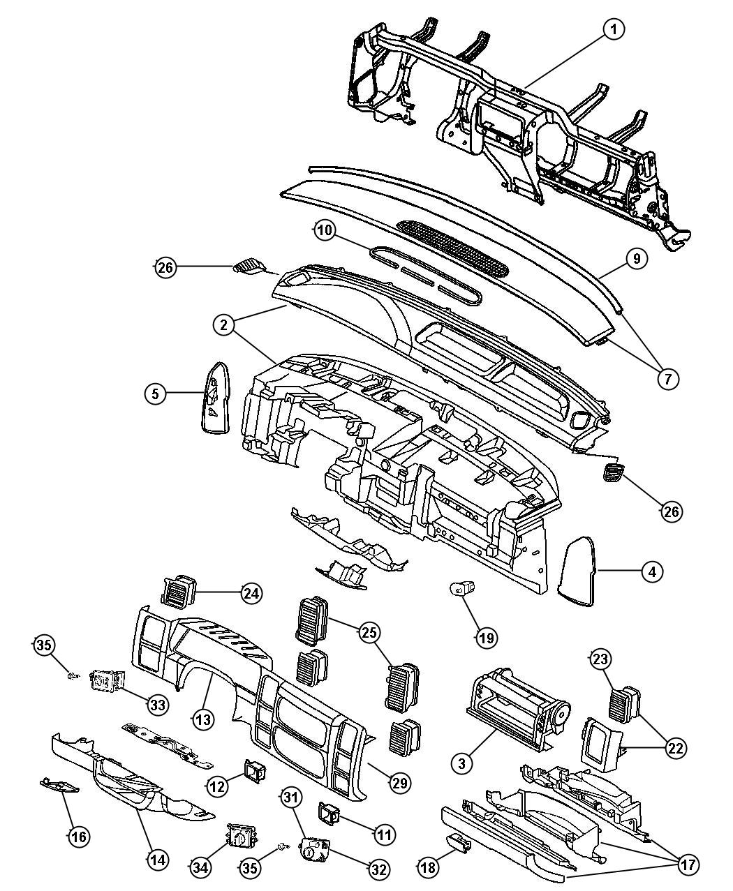 Instrument Panel. Diagram