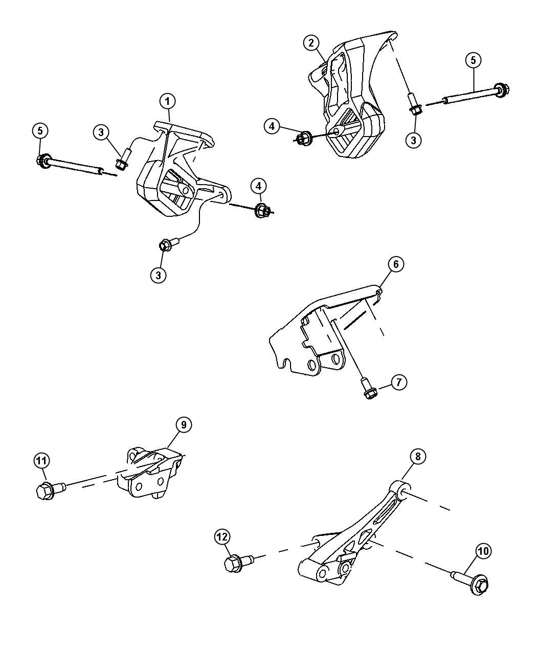 Diagram Engine Mounting. for your 2000 Chrysler 300  M 