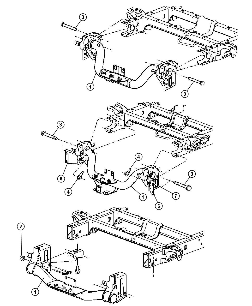 Diagram Hitch, Towing. for your 1999 Chrysler 300  M 