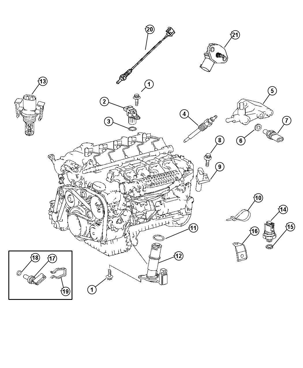Diagram Sensors Engine. for your Dodge