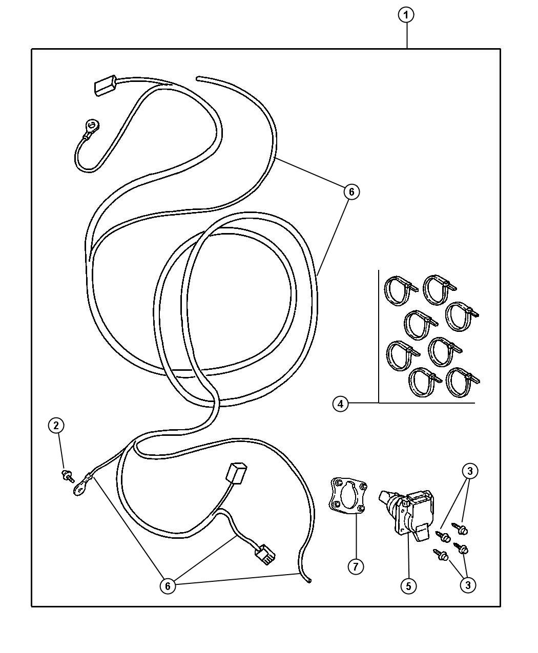 Diagram Wiring Package - Trailer Tow. for your Dodge Ram 1500  