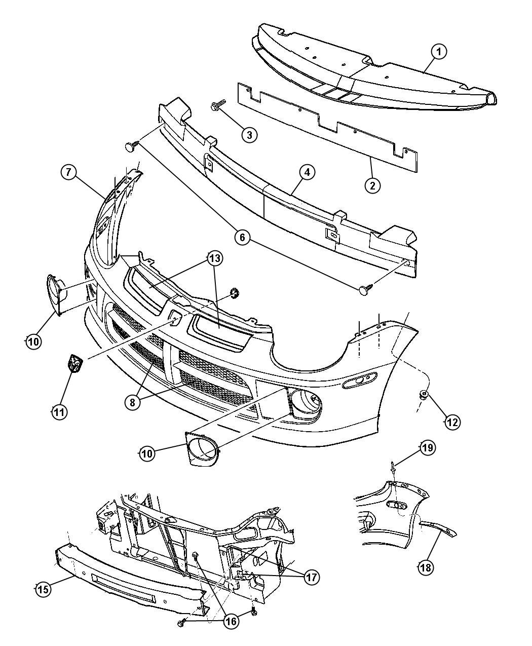 Fascia, Front [SRT]. Diagram