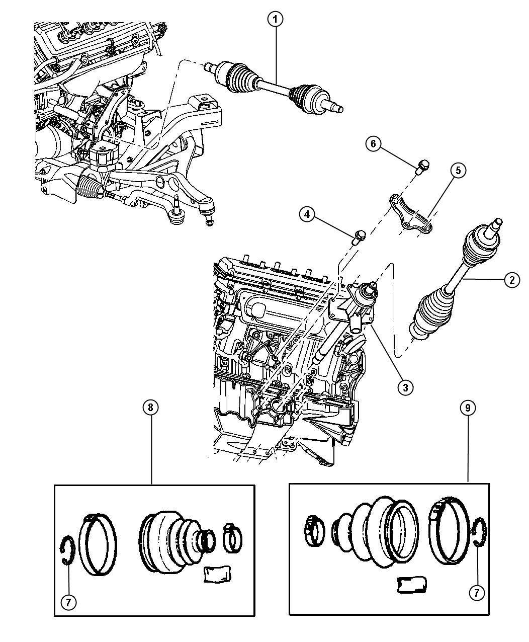 Diagram Shaft.Front Axle-[SUPER TRACK PAK]. for your 2013 Chrysler Town & Country   