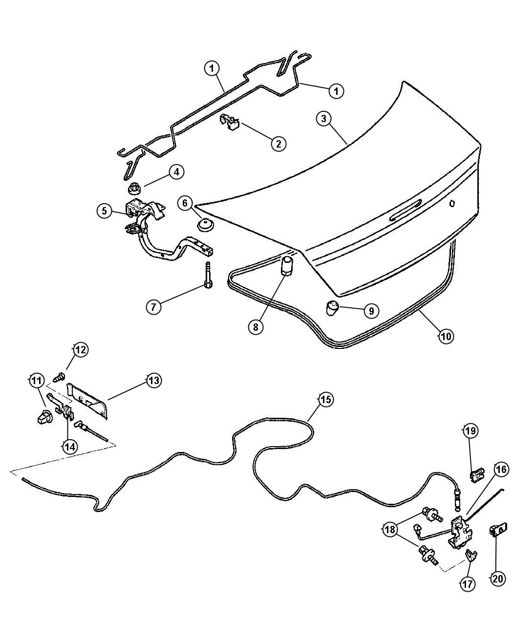 Deck Lid. Diagram