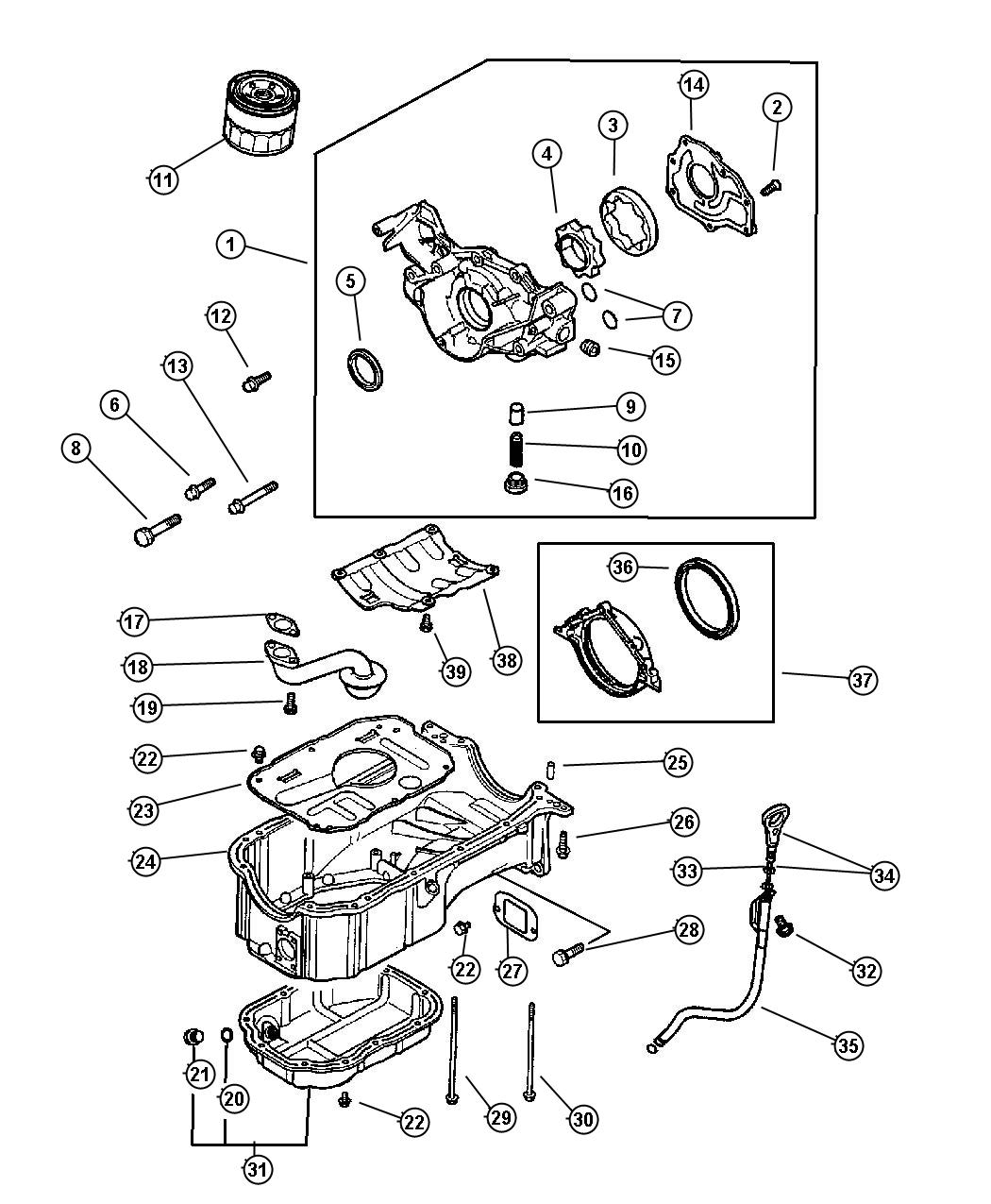 Engine Oiling. Diagram