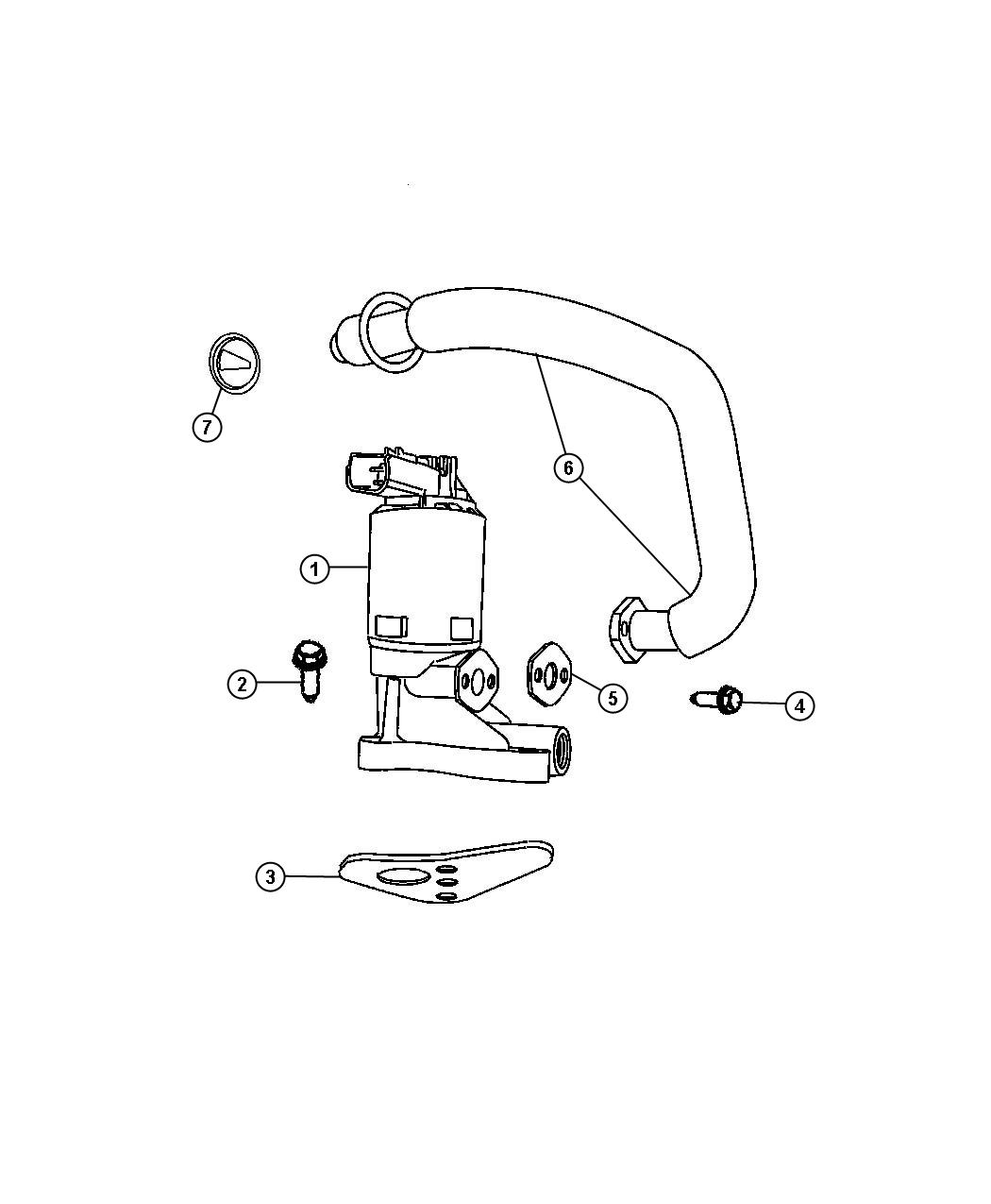 Diagram EGR System, 4.7L [Engine- 4.7L V8 MPI], 5.7L [Engine - 5.7L SMPI V8]. for your Dodge